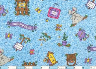 Bunny Crossing Easter Signs Fabric